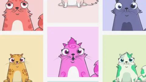 https://www.cryptokitties.co/ Photos of cartoon cats