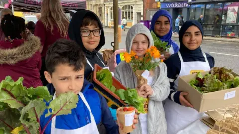 Alex Pope/BBC Pupils from the Place home schooling programme