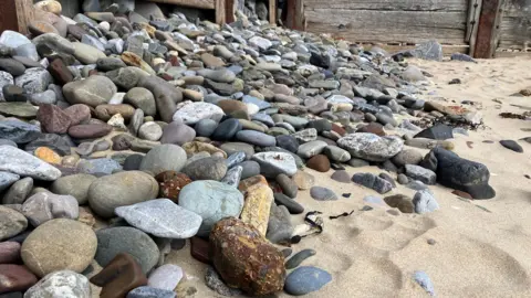 BBC Pebbles on a beach in Saundersfoot