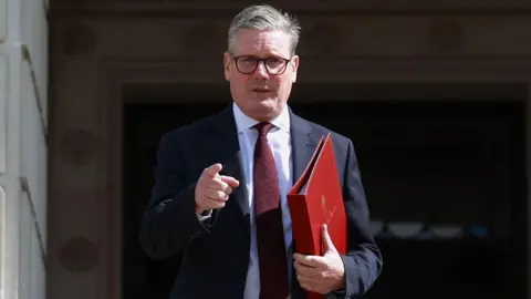 Getty Prime Minister Sir Keir Starmer in Belfast during his tour of the UK following Labour's victory in the 2024 general election