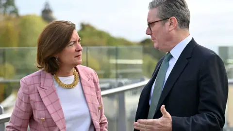 Reuters Wales' First Minister Eluned Morgan with Prime Minister Sir Keir Starmer