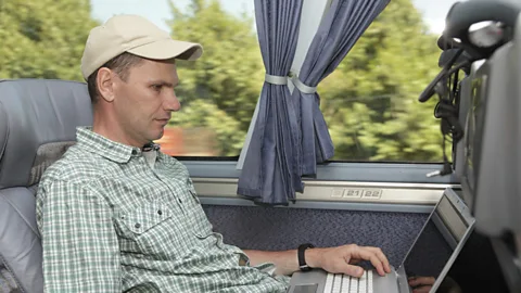Getty Images Modern coaches have more comfortable seats than buses of old (Credit: Getty Images)