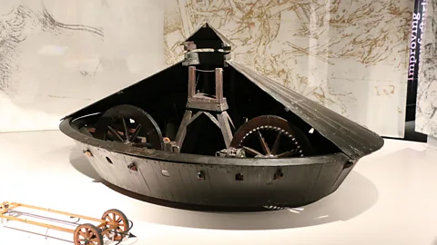 Science Museum Though it looks impressive, the mechanical tank would only have been able to move at a slow jerk (Credit: Science Museum)