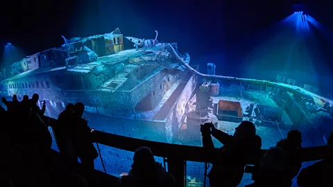 Getty Images The wreck has already been brought to life in exhibitions recreating the wreck pn digital displays (Credit: Getty Images)