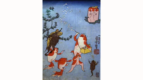 Leopold von Ungern / Alamy Gold Fish: Making Bubbles by Utagawa Kuniyoshi (Credit: Leopold von Ungern / Alamy)
