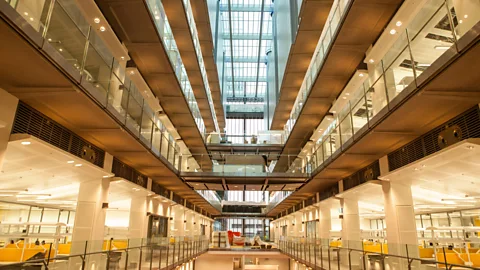 Alamy The designers of London's Francis Crick Institute didn't take into account acoustics – and the noises that carry because of the high ceilings (Credit: Alamy)