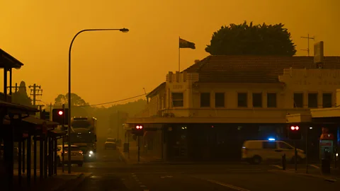 Tim McDonald Small towns and villages on Australia’s east coast were filled with smoke and illuminated by otherworldly red and orange skies (Credit: Tim McDonald)