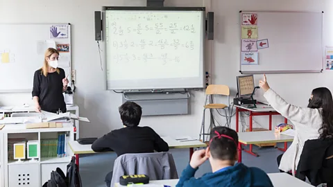 Getty Images Students need to feel confident enough to speak up in maths classes, experts say (Credit: Getty Images)