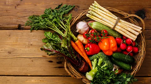Alamy Swapping animal products for a plant-based diet can significantly lower emissions from your diet (Credit: Alamy)