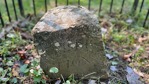 Barbara Noe Kennedy Each marker bears an inscription including "Jurisdiction of the United States" and "1791" or "1792", depending on the year it was added (Credit: Barbara Noe Kennedy)