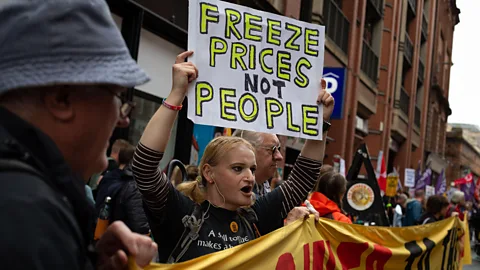Jeremy Sutton-Hibbert/Alamy The global energy crisis has led to protests in many countries around the world over the rising cost of living (Credit: Jeremy Sutton-Hibbert/Alamy)