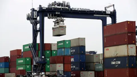 Reuters Containers at the Port of Felixstowe