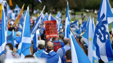 Getty Images Scottish independence march