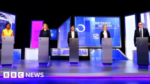 Tory leadership rivals trade blows over tax and spending