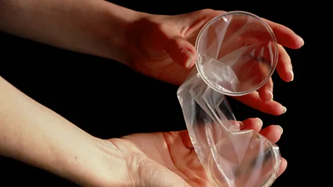 The femidom is much bigger than male condoms but can be more difficult to apply (Science Photo Library)