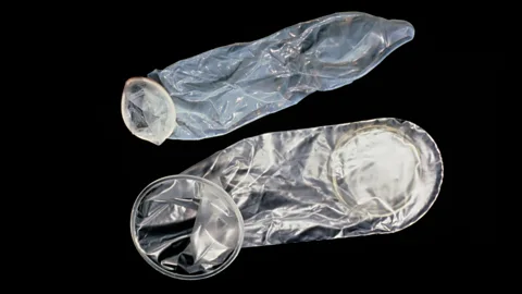 Male condoms (top) make up more than 98% of the market at the moment (Science Photo Library)