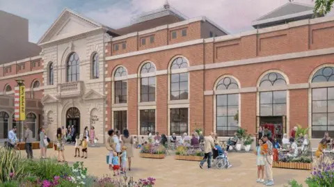 Derby City Council An artist impression of what Osnabruck Square will look like.