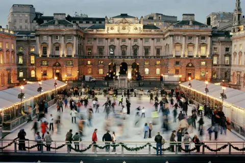 Getty Images Skaters at Somerset House