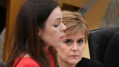 Getty Images Kate Forbes and Nicola Sturgeon