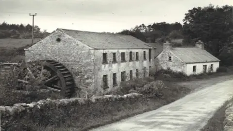National Trust Wellbrook Beetling Mill black and white