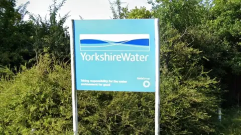 Google Yorkshire Water sign