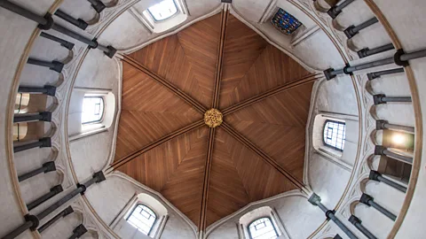Amanda Ruggeri Round spaces, like the church’s 12th-century nave, naturally draw your eye upwards (Credit: Amanda Ruggeri)