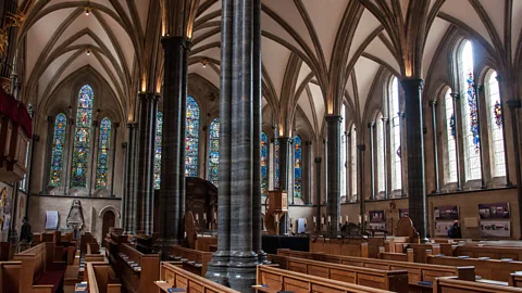 Amanda Ruggeri Built 65 years after the round nave, the ‘new’ chancel has all the hallmarks of the fully-flowered Gothic style, including lots of light (Credit: Amanda Ruggeri)