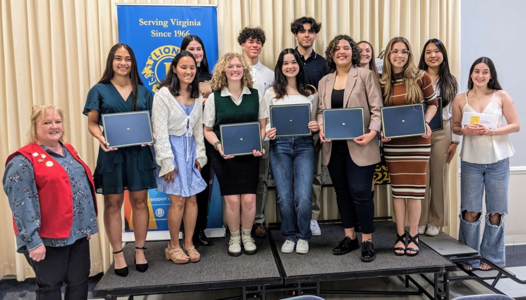 Fourteen Local Students Honored with Scholarships by Park West Lions Club