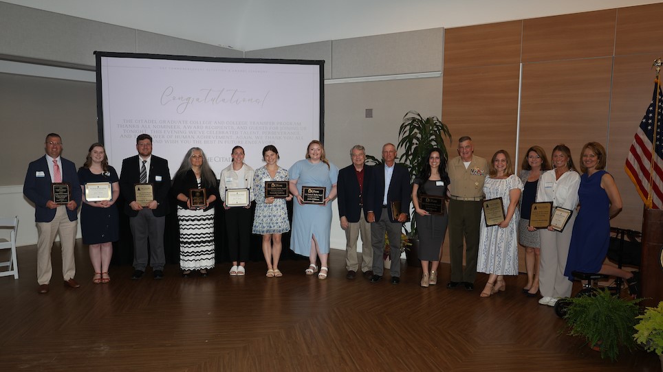 The Citadel Graduate College honors achievements of remarkable students and faculty