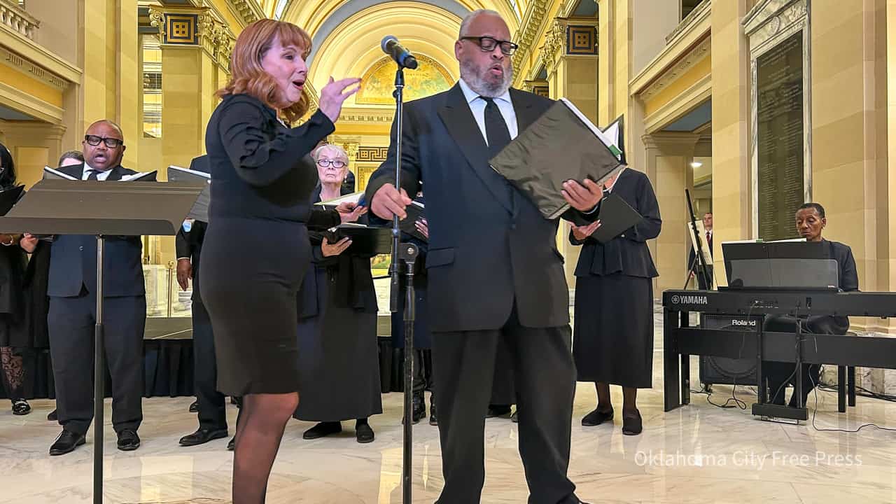 Oklahoma artists praised by Gov. Stitt in Capitol ceremony