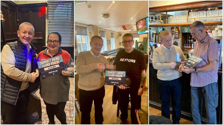 Admiral Taverns’ Proper Pubs gifts £1,000 each to community heroes Admiral Taverns’ Proper Pubs gifts £1,000 each to community heroes