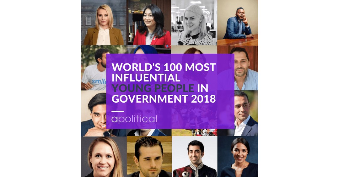 Apolitical Announces World’s 100 Most Influential Young People in Government for 2018