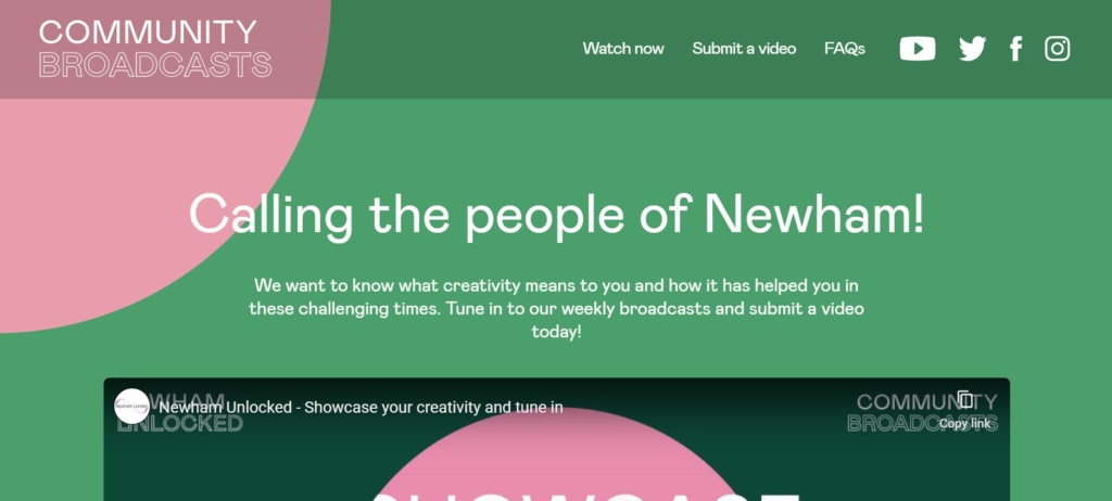 Creative talent unlocked by community broadcasts – Newham Council