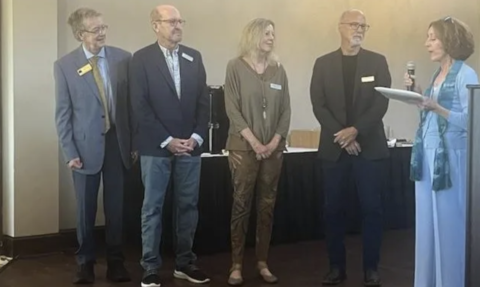 Watchdog co-founders receive Circle of Excellence award from Leadership Asheville Forum • Asheville Watchdog