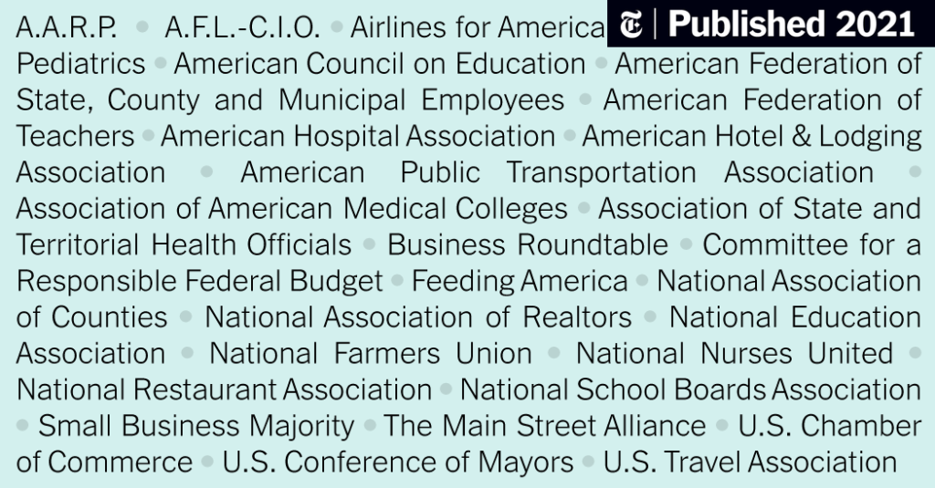 What 27 Special Interest Groups Said About the Stimulus Bill