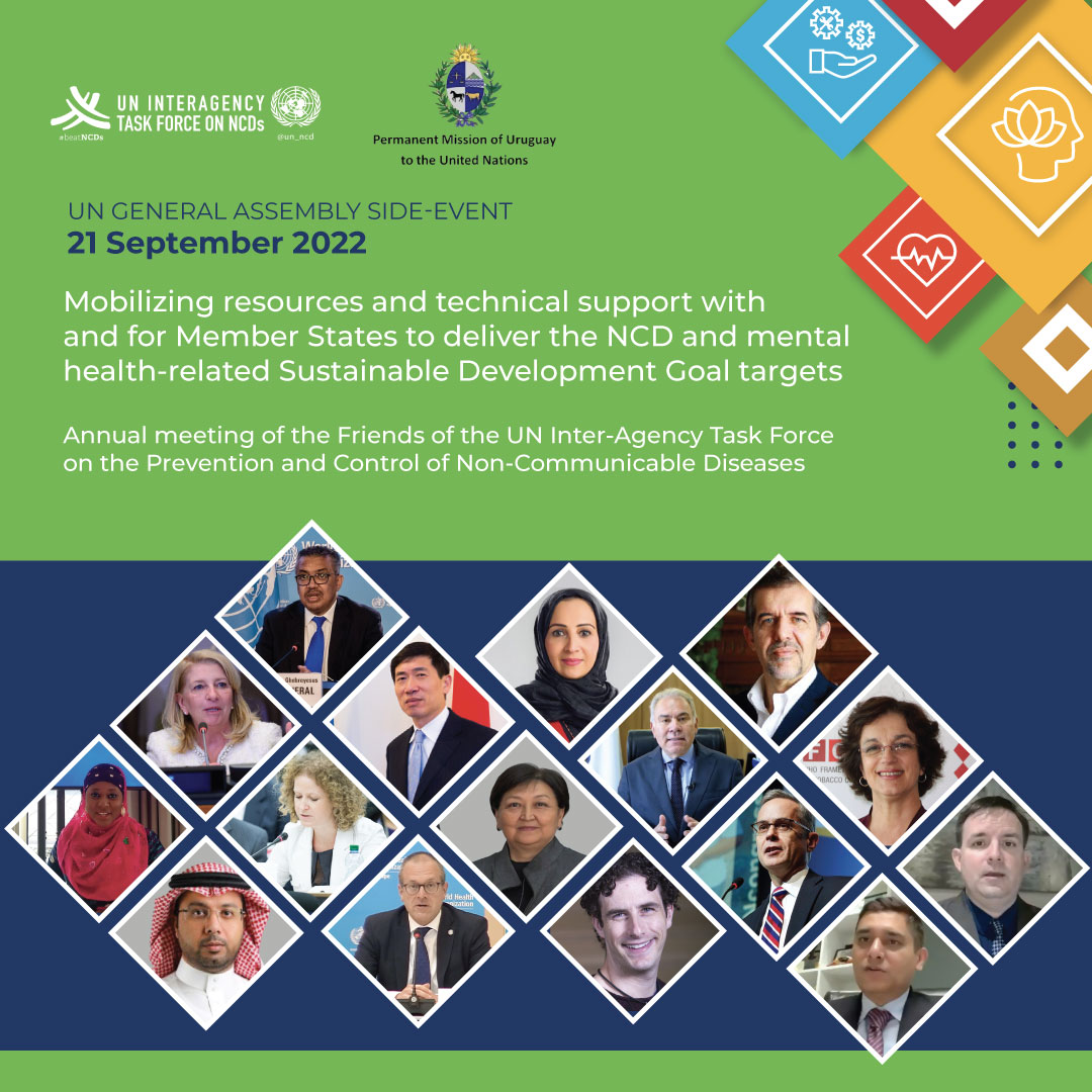UN Task Force on NCDs and mental health mobilized more than USD 50 million during the 77th session of the UN General Assembly– 21 September 2022 UN Task Force on NCDs and mental health mobilized more than USD 50 million during the 77th session of the UN General Assembly– 21 September 2022