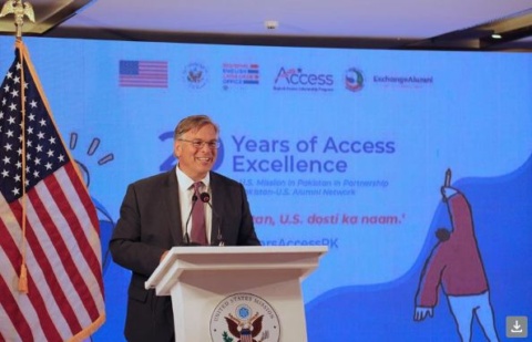 US ambassador celebrates 20 years of English Access Scholarships in Pakistan