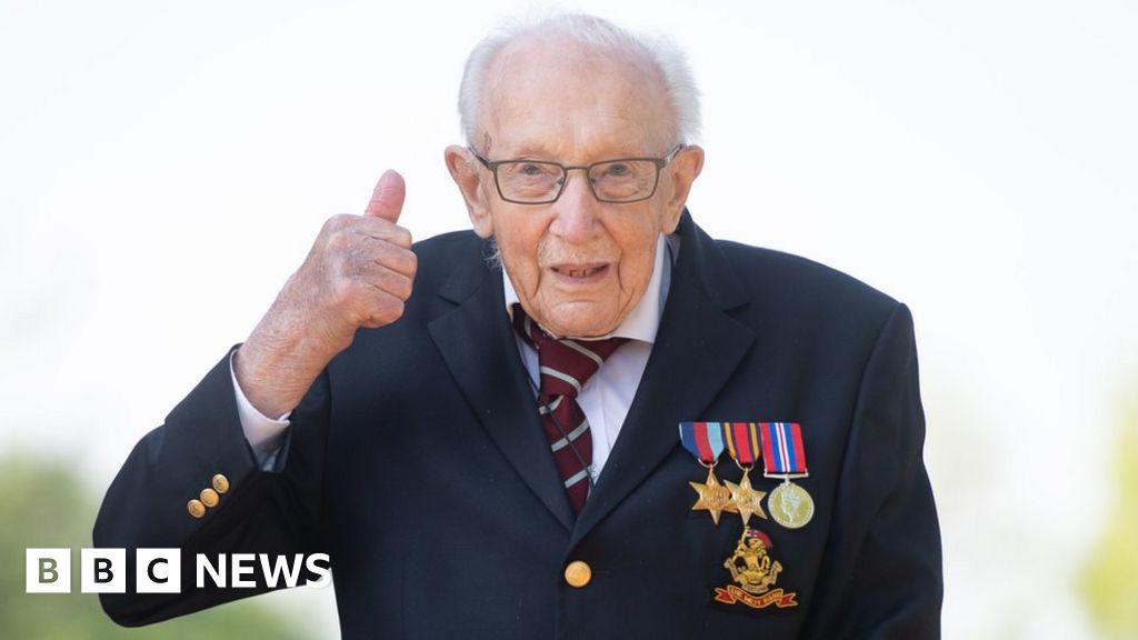 RAF flypast for Captain Tom’s 100th birthday