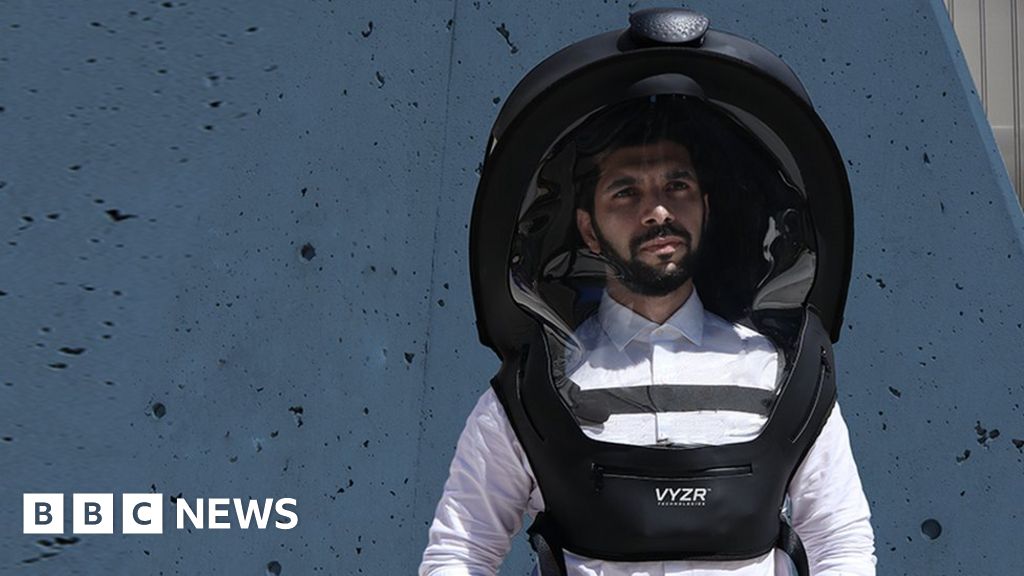 Inventors design high-tech helmets for Covid protection