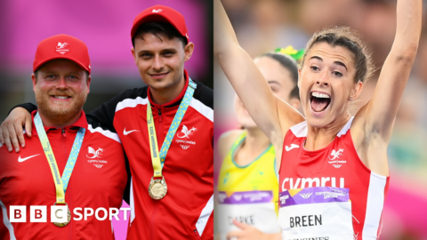 Commonwealth Games: Bowls and athletics gold for Team Wales on day five