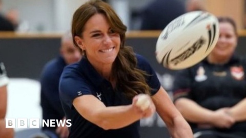 Princess Kate impresses England wheelchair rugby squad in Hull visit