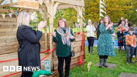 Uttoxeter outdoor learning site opens after fundraiser