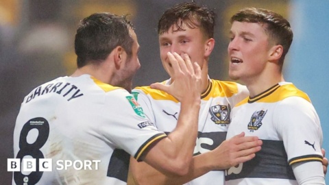 Mansfield Town 0-1 Port Vale: Alfie Devine winner sends Valiants into first-ever Carabao Cup quarter-final