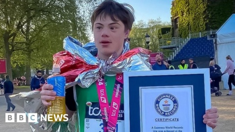 Runner with Down’s syndrome gets youngest record