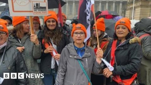 Support staff walk out in equal pay dispute Support staff walk out in equal pay dispute