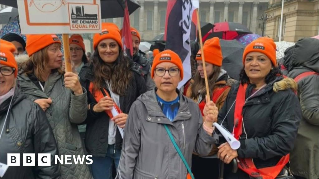 Support staff walk out in equal pay dispute