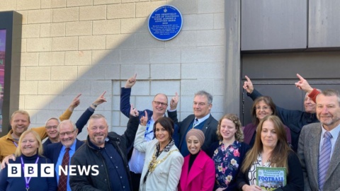 Sheffield plaque marks site where first football rules agreed