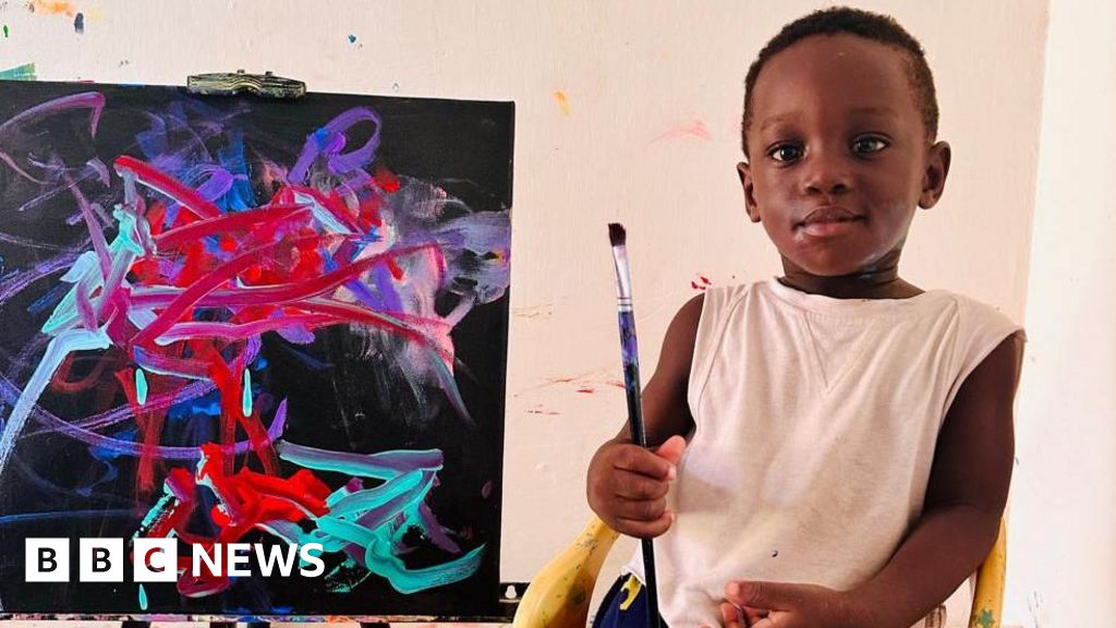 Ghanaian toddler sets record as youngest male artist