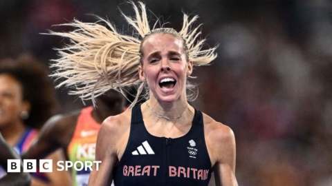 Keely Hodgkinson wins Olympic 800m gold for Great Britain at Paris 2024