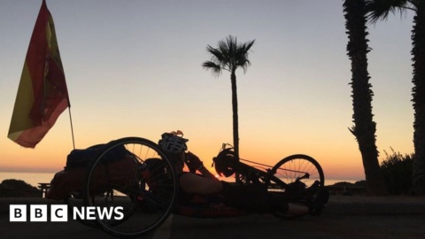 Karen Darke hand-cycles 2,000 miles down N America coast